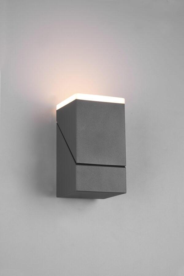 Φωτιστικό Τοίχου Trio Lighting AVON   LED, 7W · 800lm, 3000K Ανθρακί Χυτό Αλουμίνιο περιστρεφόμενο IP54  – 270660142