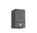 Φωτιστικό Τοίχου Trio Lighting AVON  LED, 7W ·  800lm, 3000K Ανθρακί Χυτό Αλουμίνιο, περιστρεφόμενο, με αισθητήρα φωτός και κίνησης IP54 – 270669142