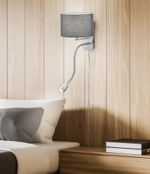 Φωτιστικό Τοίχου Trio Lighting E14   Νίκελ Ματ Μεταλλικό    – 271170211