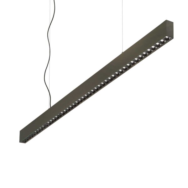 IDEAL LUX Κρεμαστό Φωτιστικό OFFICE LED 30W 3000K Μαύρου Χρώματος – 271187