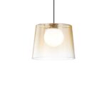 IDEAL LUX Κρεμαστό Φωτιστικό Βεράντας FADE LED 6W 3000K IP65 Μπεζ Χρώματος – 271316