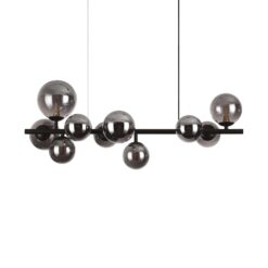 IDEAL LUX Κρεμαστό Φωτιστικό PERLAGE 10xG9 Μαύρου Χρώματος – 271408