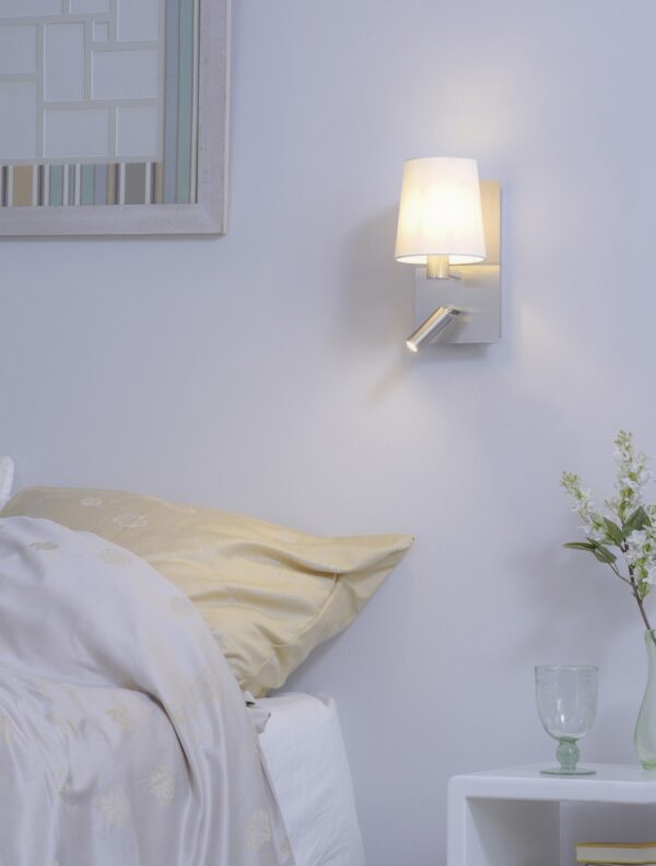 Φωτιστικό Τοίχου Trio Lighting   E14 Νίκελ Ματ Μεταλλικό    271470207