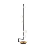 IDEAL LUX Φωτιστικό Δαπέδου BIRDS 5xG9 Μαύρου Χρώματος – 273662
