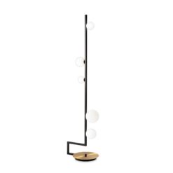 IDEAL LUX Φωτιστικό Δαπέδου BIRDS 5xG9 Μαύρου Χρώματος – 273662