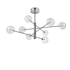 IDEAL LUX Κρεμαστό Φωτιστικό EQUINOXE 8xG4 Χρωμίου – 275178