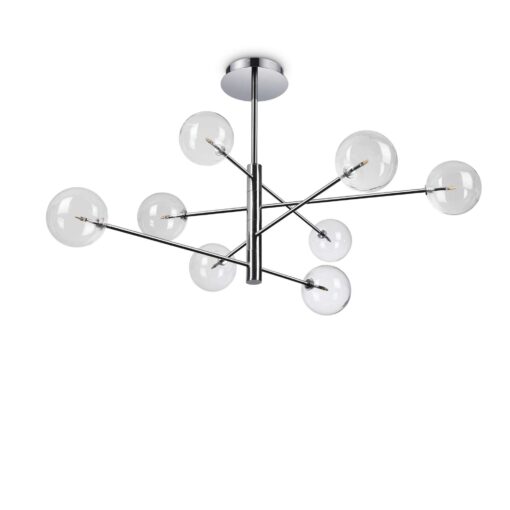 IDEAL LUX Κρεμαστό Φωτιστικό EQUINOXE 8xG4 Χρωμίου – 275178