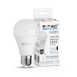 Wi-Fi Λάμπα LED 11W E27 A60 V-TAC Smart Home 200° 1055lm 2700K-6400K+RGB – 212752