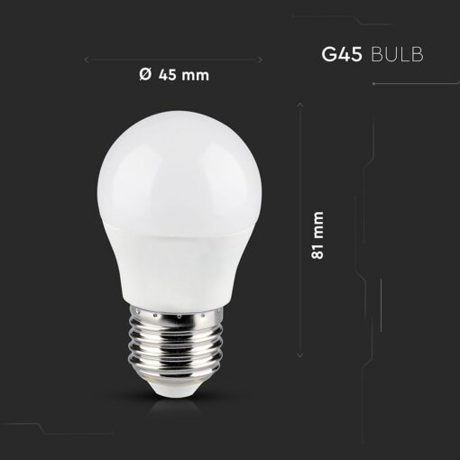 Wi-Fi Λάμπα LED 4.5W E27 G45 V-TAC Smart Home 180° 470lm 2700K-6400K+RGB – 2755