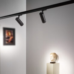 IDEAL LUX Φωτιστικό Σποτ για Τριφασική Ράγα 4 Καλωδίων EOS LED 25W 3000K Μαύρου Χρώματος – 276243