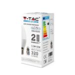 LED Λάμπα E14 Κερί με Τηλεχειριστήριο RF 3.5W V-TAC 200° 320lm RGB+Φυσικό 4000K – 2770