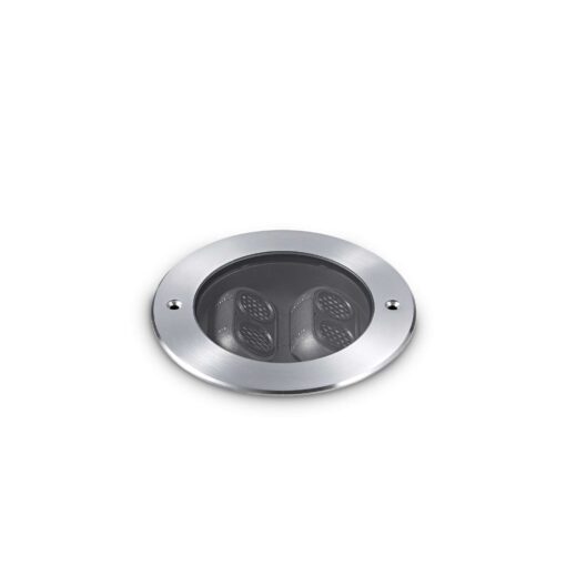 IDEAL LUX Χωνευτό Φωτιστικό Δαπέδου Κήπου TAURUS LED 5.5W 3000K IP67 Inox  – 277004