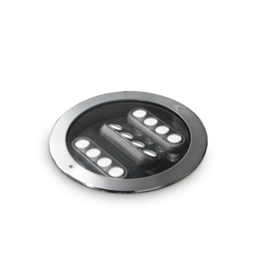 IDEAL LUX Χωνευτό Φωτιστικό Δαπέδου Κήπου TAURUS LED 20W 3000K IP67 Inox – 277035