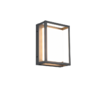Φωτιστικό Τοίχου Trio Lighting WITHAM  LED, 10,5W ·1100lm, 2300+3000+4000K Ανθρακί Μεταλλικό, Διακόπτης DIP IP54 – 277860142