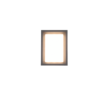 Φωτιστικό Τοίχου Trio Lighting WITHAM  LED, 10,5W ·1100lm, 2300+3000+4000K Ανθρακί Μεταλλικό, Διακόπτης DIP IP54 – 277860142