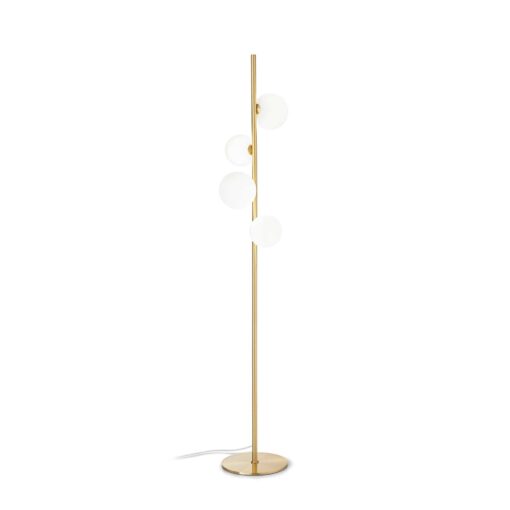 IDEAL LUX Φωτιστικό Δαπέδου PERLAGE 4xG9 Χρυσού Χρώματος – 277967