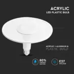 Λάμπα E27 UFO 11W ACRYLIC LED PLASTIC Samsung Chip Θερμό λευκό 3000K V-TAC – 2781