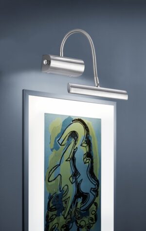 Φωτιστικό Τοίχου Trio Lighting LED 4W  Νίκελ Ματ Μεταλλικό Dimmable 380lm 3000K  279770107