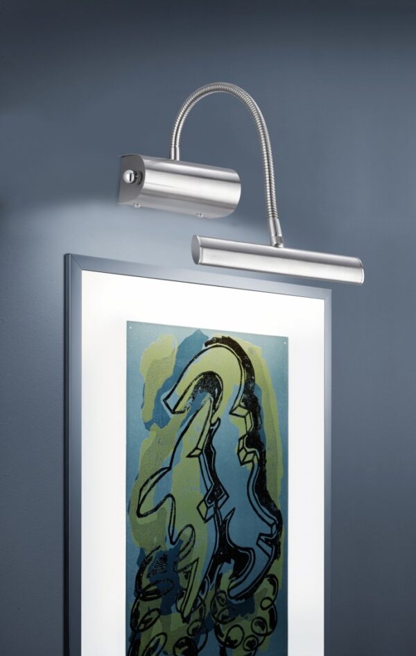 Φωτιστικό Τοίχου Trio Lighting LED 4W  Νίκελ Ματ Μεταλλικό Dimmable 380lm 3000K  279770107