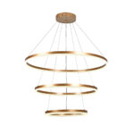 InLight Κρεμαστό φωτιστικό LED 100W 3CCT (by switch on base) 6095-A-Golden