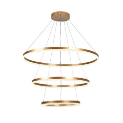 InLight Κρεμαστό φωτιστικό LED 100W 3CCT (by switch on base) 6095-A-Golden
