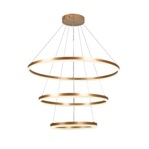 InLight Κρεμαστό φωτιστικό LED 100W 3CCT (by switch on base) 6095-A-Golden