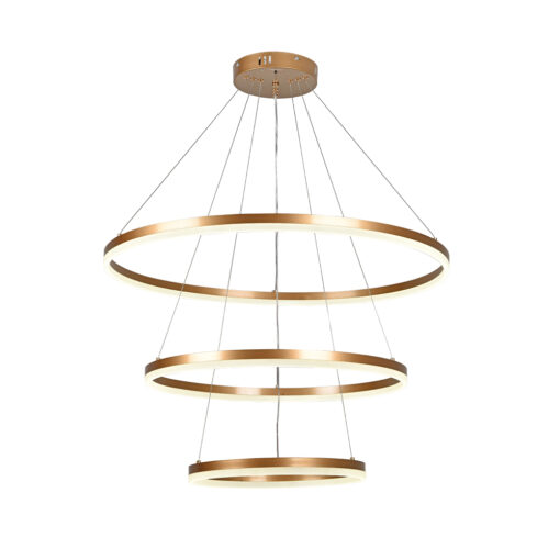 InLight Κρεμαστό φωτιστικό LED 100W 3CCT (by switch on base) 6095-A-Golden