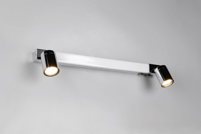 Φωτιστικό Μπάνιου Καθέφτη Enrico LED 6.5W 2300+3000+4000K Νίκελ με Σποτ 2xGU10 IP44 Trio Lighting – 281470306