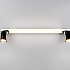 Φωτιστικό Μπάνιου Καθέφτη Enrico LED 6.5W 2300+3000+4000K Νίκελ με Σποτ 2xGU10 IP44 Trio Lighting – 281470306