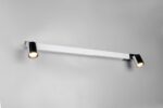 Φωτιστικό Μπάνιου Καθέφτη Enrico LED 9W 2300+3000+4000K Νικελ με Σποτ 2xGU10 IP44 Trio Lighting – 281479306