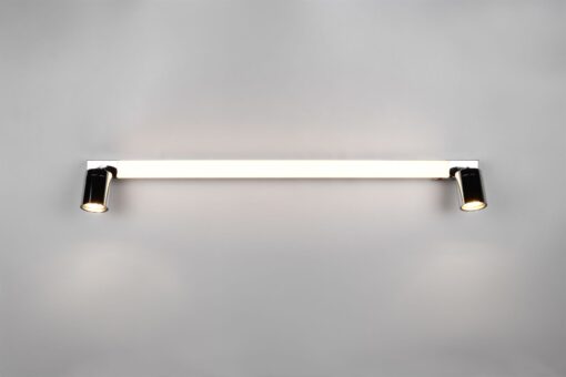 Φωτιστικό Μπάνιου Καθέφτη Enrico LED 9W 2300+3000+4000K Νικελ με Σποτ 2xGU10 IP44 Trio Lighting – 281479306