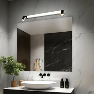 Φωτιστικό Μπάνιου Καθέφτη Enrico LED 9W 2300+3000+4000K Νικελ με Σποτ 2xGU10 IP44 Trio Lighting – 281479306