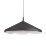 IDEAL LUX Κρεμαστό Φωτιστικό YURTA Μαύρου Χρώματος – 281582