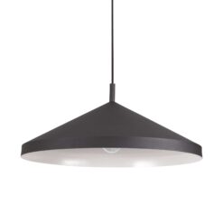 IDEAL LUX Κρεμαστό Φωτιστικό YURTA Μαύρου Χρώματος – 281582