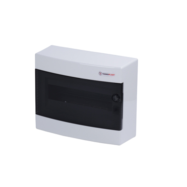 Επίτοιχος Πλαστικός Πίνακας 12 Θέσεων με Διάφανη Πλαστική Πόρτα IP40 ACA – 282N12C