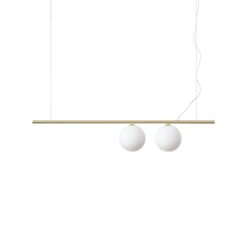 IDEAL LUX Κρεμαστό Φωτιστικό PERLINE 2xG9 Χρυσού Χρώματος – 282107