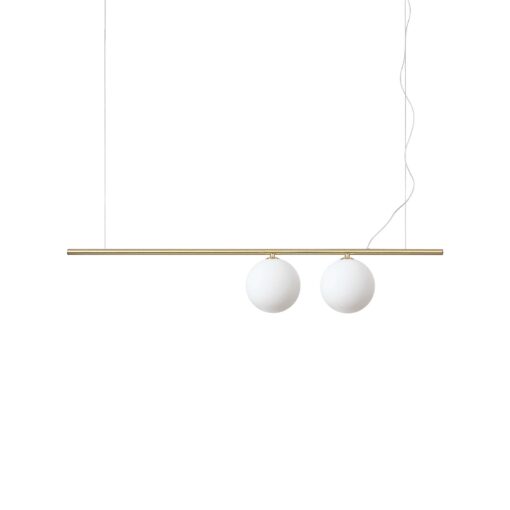 IDEAL LUX Κρεμαστό Φωτιστικό PERLINE 2xG9 Χρυσού Χρώματος – 282107