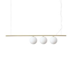 IDEAL LUX Κρεμαστό Φωτιστικό PERLINE 3xG9 Χρυσού Χρώματος – 282114