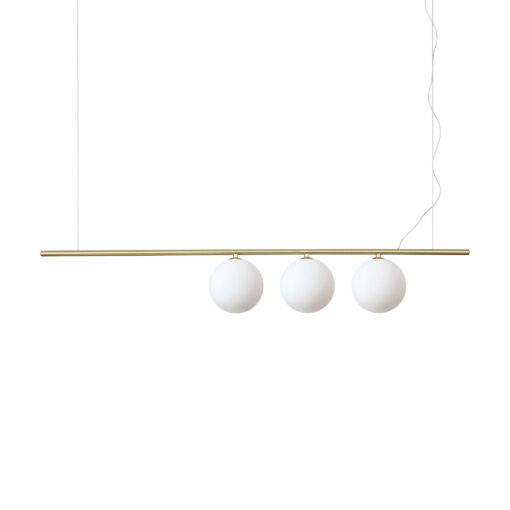 IDEAL LUX Κρεμαστό Φωτιστικό PERLINE 3xG9 Χρυσού Χρώματος – 282114