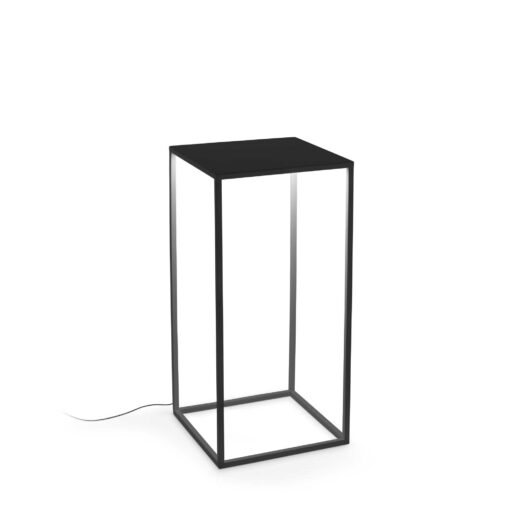 IDEAL LUX Φωτιστικό Δαπέδου Βεράντας IPOTESI LED 16W 3000K IP44 Μαύρου Χρώματος – 282251