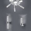 Φωτιστικό Τοίχου Trio Lighting LED 3,1W  Χρώμιο Μεταλλικό 310lm 3000K IP44 282410106
