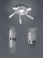 Φωτιστικό Τοίχου Trio Lighting LED 3,1W  Χρώμιο Μεταλλικό 310lm 3000K IP44 282410106