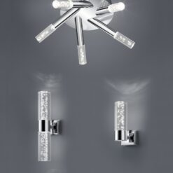 Φωτιστικό Τοίχου Trio Lighting LED 3,1W  Χρώμιο Μεταλλικό 310lm 3000K IP44 282410106