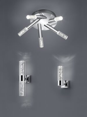 Φωτιστικό Τοίχου Trio Lighting LED 3,1W  Χρώμιο Μεταλλικό 310lm 3000K IP44 282410106