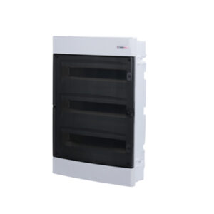 Χωνευτός Πίνακας Πλαστικός 36 Θέσεων 3 Σειρών με Διάφανη Πλαστική Πόρτα IP40 ACA – 282U36C