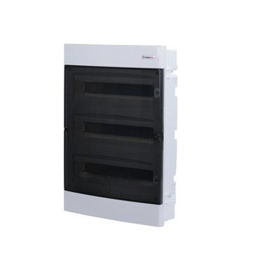 Χωνευτός Πίνακας Πλαστικός 36 Θέσεων 3 Σειρών με Διάφανη Πλαστική Πόρτα IP40 ACA – 282U36C