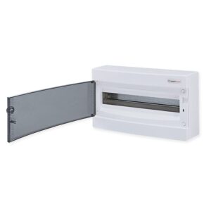 Ηλ. Πλαστικός Πίνακας Επίτοιχος 18 Θέσεων με Διάφανη Πόρτα 1 Σειράς IP40 ACA – 282N18C