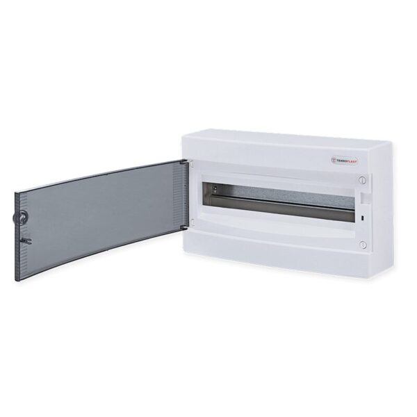 Ηλ. Πλαστικός Πίνακας Επίτοιχος 18 Θέσεων με Διάφανη Πόρτα 1 Σειράς IP40 ACA – 282N18C