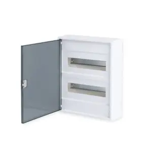 ΗΛ.ΠΙΝΑΚΑΣ ΠΛΑΣΤΙΚΟΣ ΕΠΙΤΟΙΧΟΣ 24 ΘΕΣΕΙΣ ΔΙΑΦΑΝΗ ΠΟΡΤΑ 2 ΣΕΙΡΕΣ IP 40 ACA – 282N24ALFA