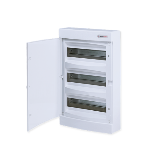 ΗΛ.ΠΙΝΑΚΑΣ ΠΛΑΣΤΙΚΟΣ ΕΠΙΤΟΙΧΟΣ 36 ΘΕΣΕΙΣ ΛΕΥΚΗ ΠΛΑΣΤΙΚΗ ΠΟΡΤΑ 3 ΣΕΙΡΕΣ IP40 – 282N36CW